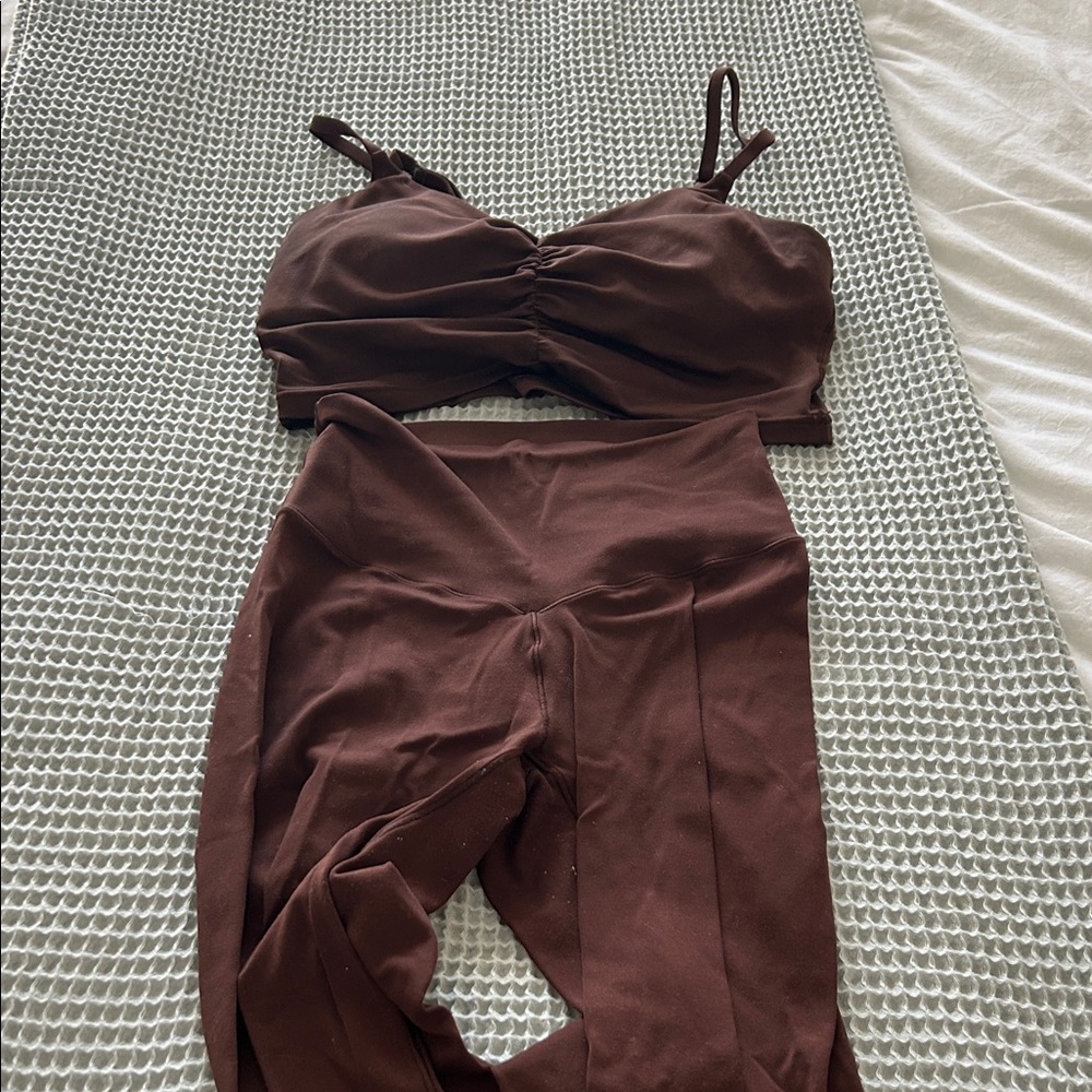 Aerie Offline Two-Piece Real Me Set - Crop Top & High-Waist Leggings
